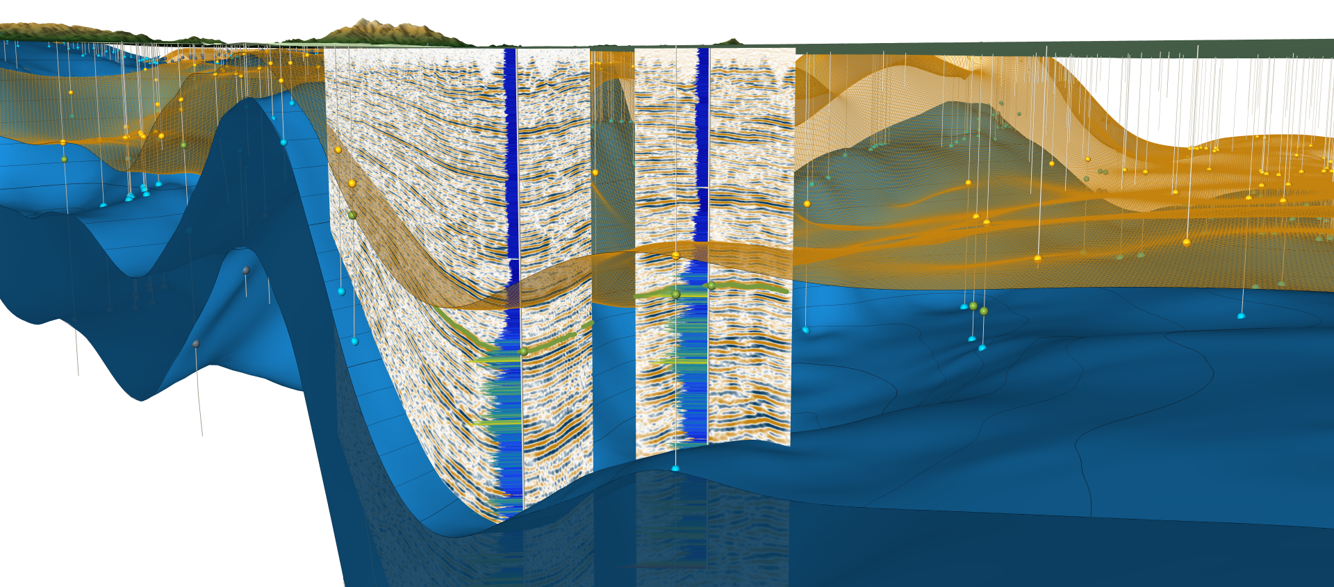 3D visualization of subsurface